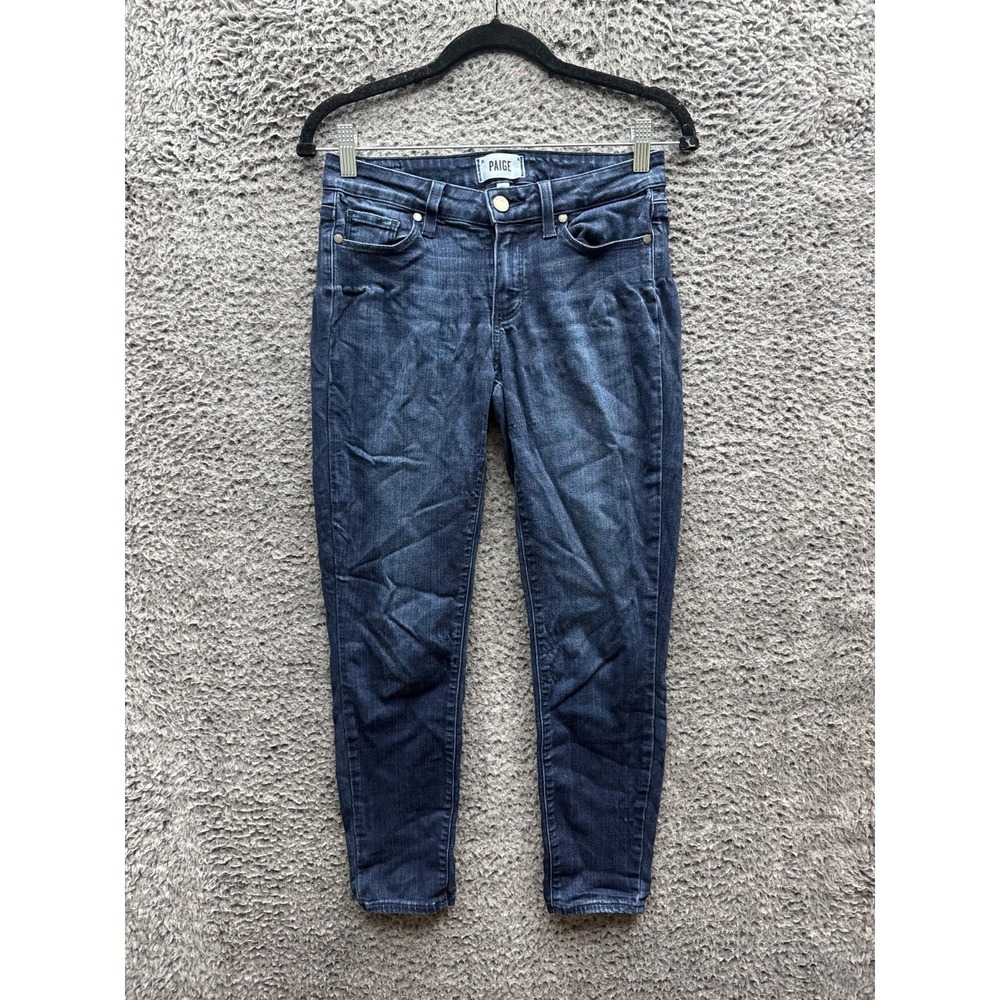Paige‎ Verdugo Crop Slim Fit Ankle Skinny Denim Jeans Dark Wash Womens Size 27